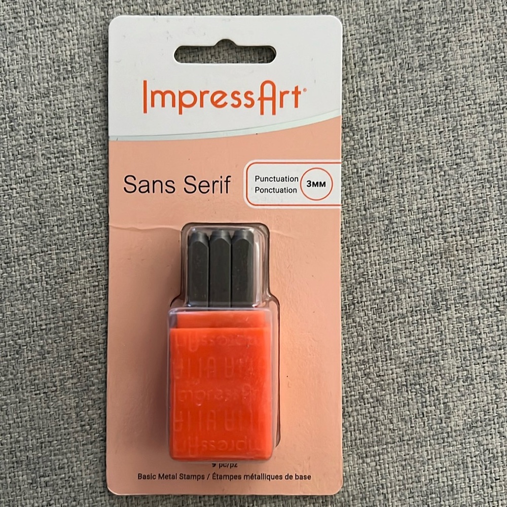ImpressArt Sans Serif Metal Stamping Punctuation Set 3mm